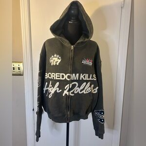 BOREDOM KILLS HIGH ROLLER HOODIE SIZE SMALL